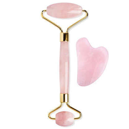 Facial Roller & Gua Sha - Pink