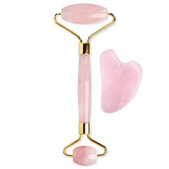 Facial Roller & Gua Sha - Pink