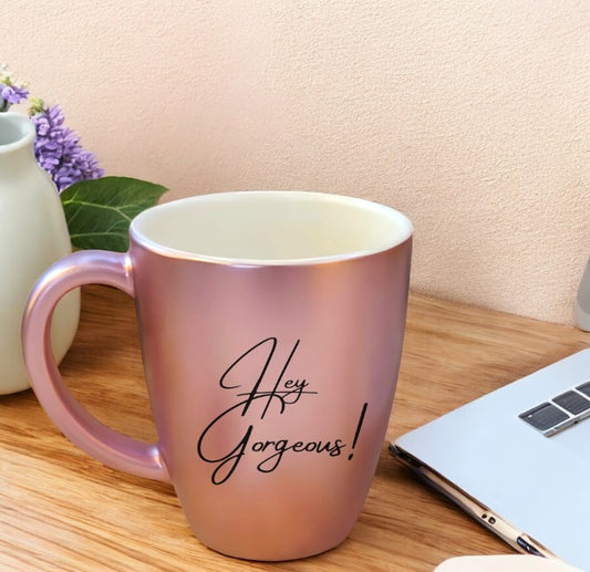 Break-Resistant Rose Gold Mug